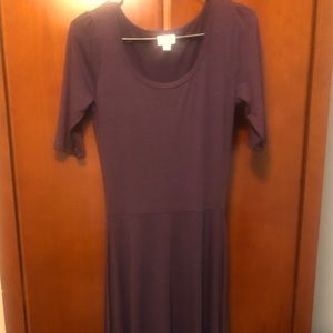 Lularoe long maxi dress in purple. Never worn